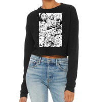 Ahegao Face Gray Anime Cropped Sweater | Artistshot