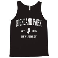 Highland Park New Jersey Nj Vintage Athletic Sports Design T Shirt Tank Top | Artistshot