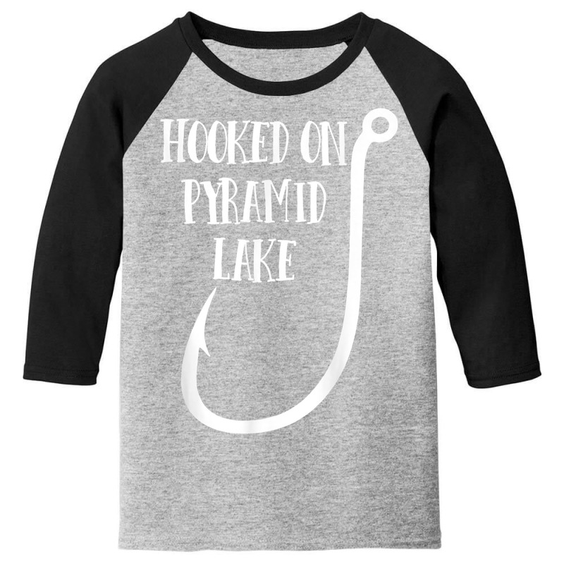 Hooked On Pyramid Lake   Nevada T Shirt Youth 3/4 Sleeve | Artistshot