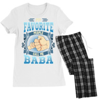 Mens My Favorite People Call Me Baba Gifts Baba Fathers Day Women's Pajamas Set | Artistshot