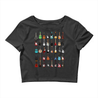 Guitar Musical Instrument T Shirt (rock N Roll Tee) Crop Top | Artistshot