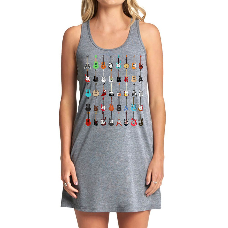 Guitar Musical Instrument T Shirt (rock N Roll Tee) Tank Dress by longduong89 | Artistshot