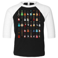 Guitar Musical Instrument T Shirt (rock N Roll Tee) Toddler 3/4 Sleeve Tee | Artistshot