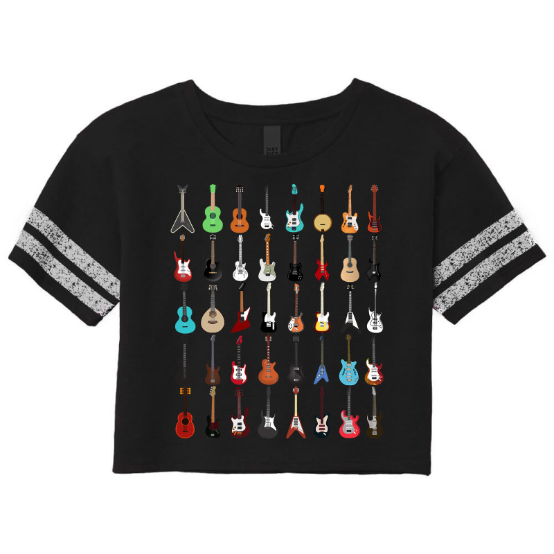 Guitar Musical Instrument T Shirt (rock N Roll Tee) Scorecard Crop Tee by longduong89 | Artistshot