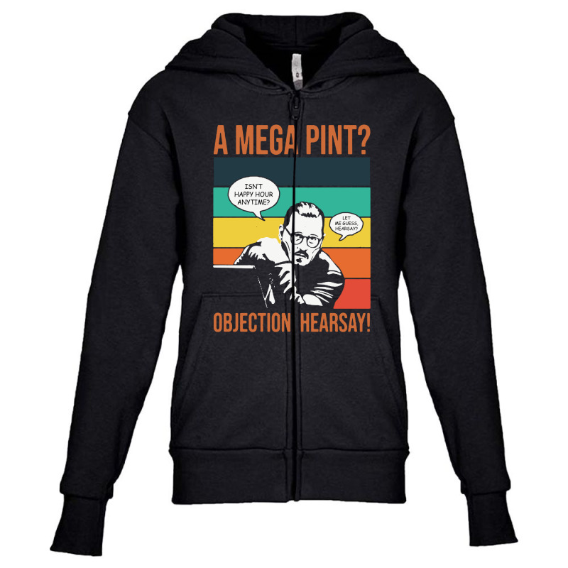 Objection Hearsay Mega Pint Youth Zipper Hoodie | Artistshot