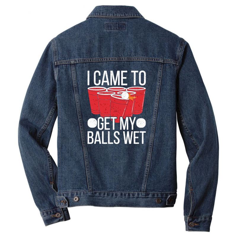 Beer Pong Men Denim Jacket | Artistshot