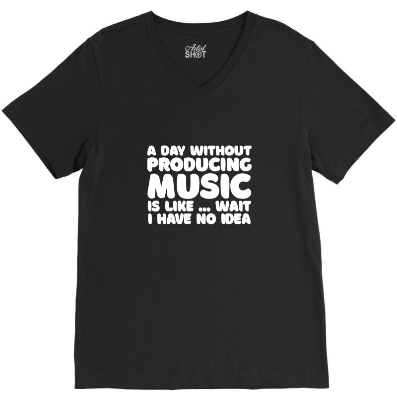 Music Producer Sound Engineer Typography Gift V-neck Tee | Artistshot