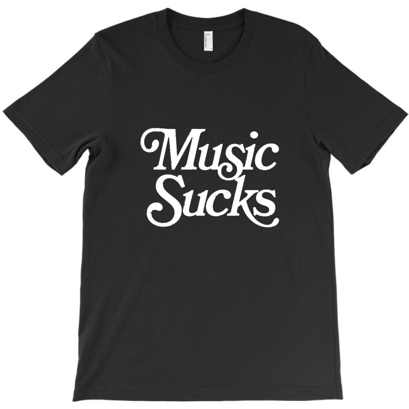 Music Sucks  Retro Styled Faded Typography Design T-shirt | Artistshot