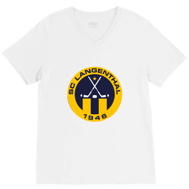 Schlittschuh Club Langenthal V-neck Tee | Artistshot