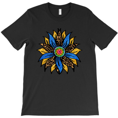 Sunflower  With Leopar T-shirt Designed By Sevda Ergun