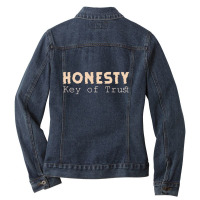 National Honesty Day Ladies Denim Jacket | Artistshot