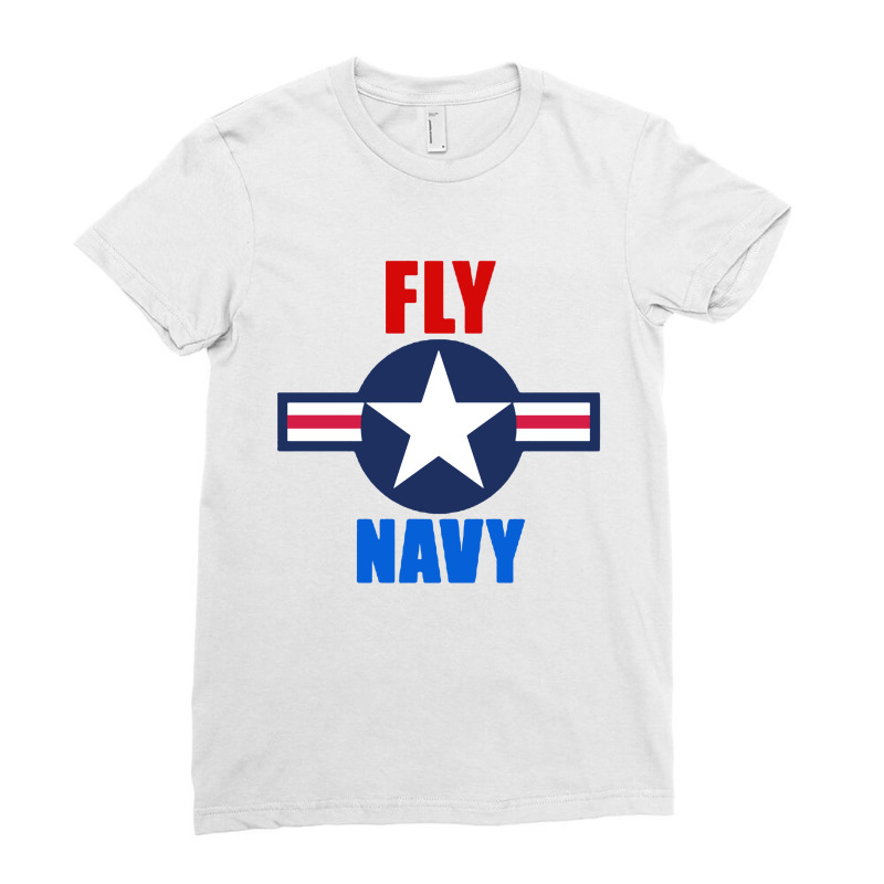 Fly Navy Naval Aviation Ladies Fitted T-Shirt by Cocoa | Artistshot