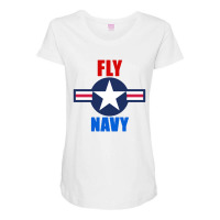 Fly Navy Naval Aviation Maternity Scoop Neck T-shirt | Artistshot