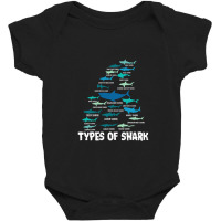 Types Of Shark Megalodon Great White Nurse Shark Baby Bodysuit | Artistshot