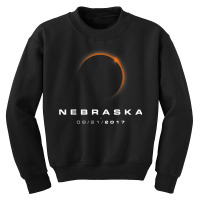 Nebraska Eclipse Tshirts   Nebraska Total Solar Eclipse 2017 Youth Sweatshirt | Artistshot