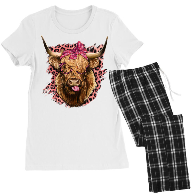 Custom Highland Cow Women s Pajamas Set By Bettercallsaul Artistshot