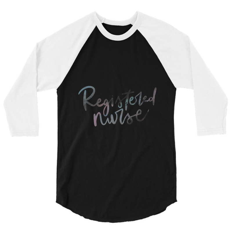 Registered Nurse Rn Pullover Hoodie 3/4 Sleeve Shirt | Artistshot