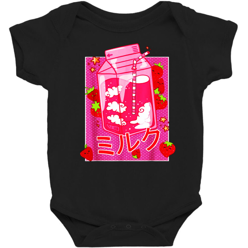 Retro 90s Strawberry Milk Shake Baby Bodysuit by Jober | Artistshot