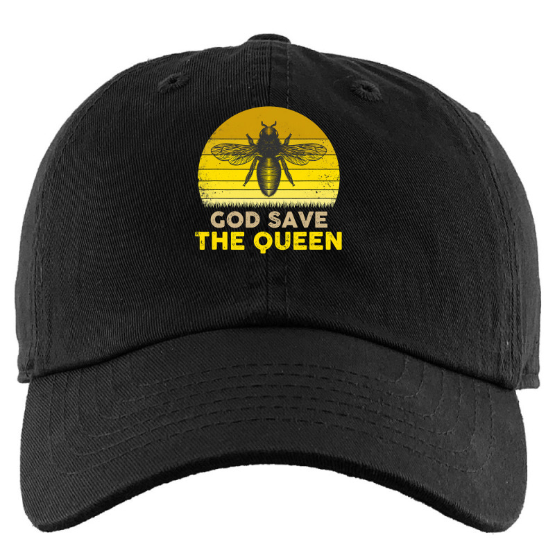 Bee Beekeeper God Save The Queen Funny Retro Style Bee 97 Hive Beekeep Kids Cap | Artistshot