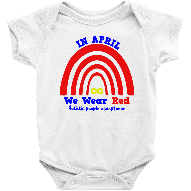 In April We Wear Red Instead Baby Bodysuit by paulscott Art | Artistshot