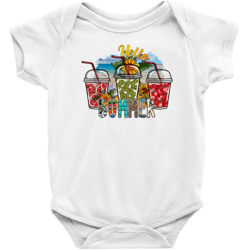 Hello Summer Baby Bodysuit by SublimationCraftShop | Artistshot