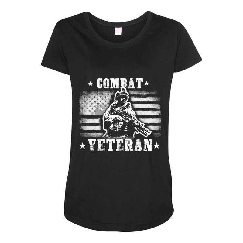 Veteran 365 Combat Veteran Tee Fathers Day Gift Men Maternity Scoop Neck T-shirt by thutrang92 | Artistshot