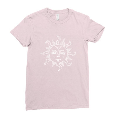 Bohemian Sun Tapestry Ladies Fitted T-shirt Designed By Gunit