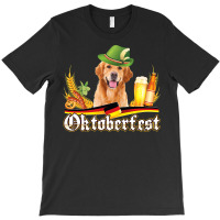 Golden Retriever Goldie Dog Beer Oktoberfest Prost Beer Festival 339 R T-shirt | Artistshot