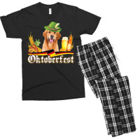 Golden Retriever Goldie Dog Beer Oktoberfest Prost Beer Festival 339 R Men's T-shirt Pajama Set | Artistshot