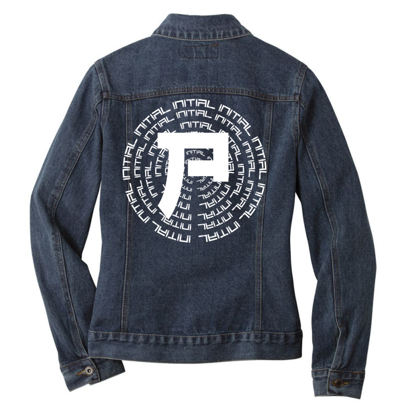 Initial P Ladies Denim Jacket by i one simple store | Artistshot