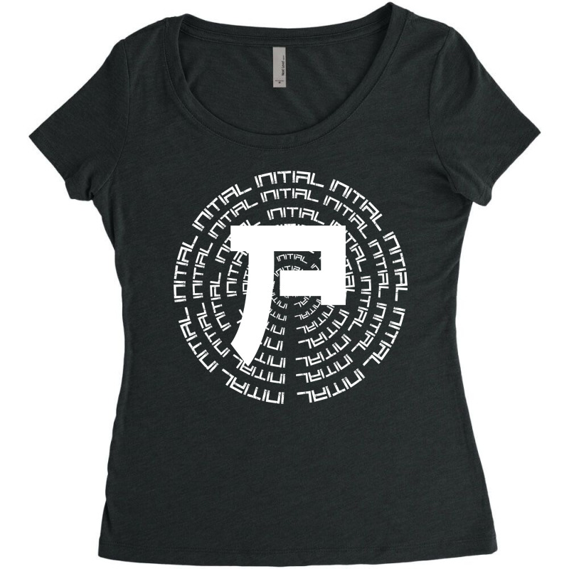 Initial P Women's Triblend Scoop T-shirt by i one simple store | Artistshot