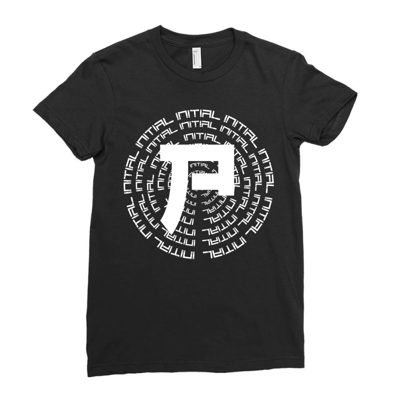 Initial P Ladies Fitted T-Shirt by i one simple store | Artistshot