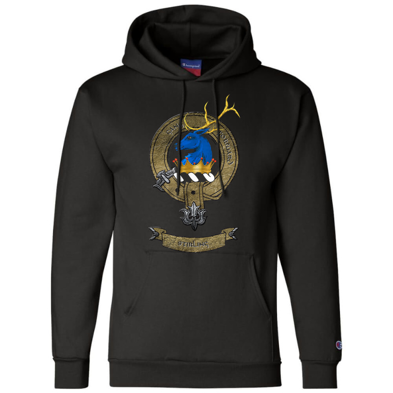 Clan Stirling  Scottish Pride Family Coat Of Arms T Shirt Champion Hoodie | Artistshot