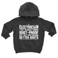 Funny Electrician Art Men Dad Lineman Electronics Engineers T Shirt Toddler Hoodie | Artistshot