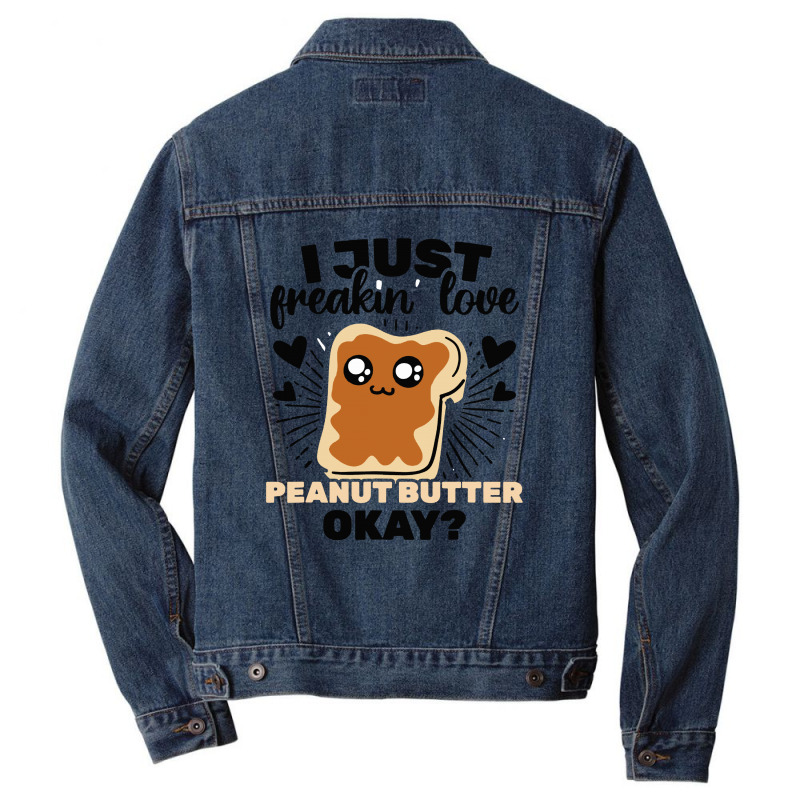 I Freakin' Love Peanut Men Denim Jacket | Artistshot