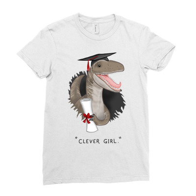 Clever Girl T Shirt Copy Ladies Fitted T-shirt Designed By Artist_amateur