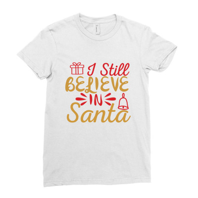 Little Mister Santa Helper T Shirt Ladies Fitted T-shirt Designed By Gnuh79