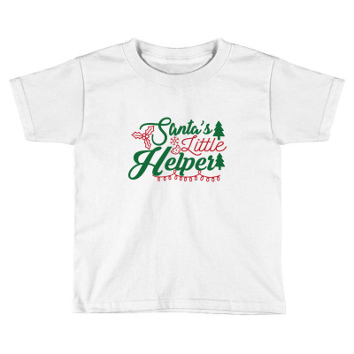 Santa’s Little Helper Funny Xmas T Shirt Toddler T-shirt Designed By Gnuh79