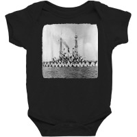 Vintage Camouflaged Uss Nebraska Ship War T Shirt Tee Baby Bodysuit | Artistshot