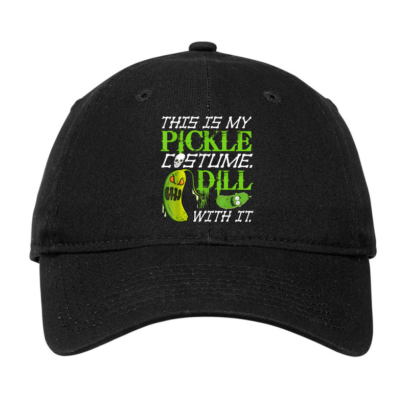 This Is My Pickle Costume Dill With It Scary Pickles Skull T Shirt Adjustable Cap by bibonzgulnacqo | Artistshot