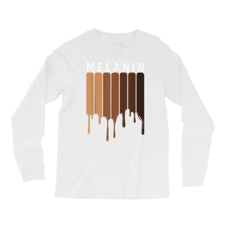 Drippin Melanin Blm Black Pride Black History Queen Gift T Shirt Long Sleeve Shirts | Artistshot