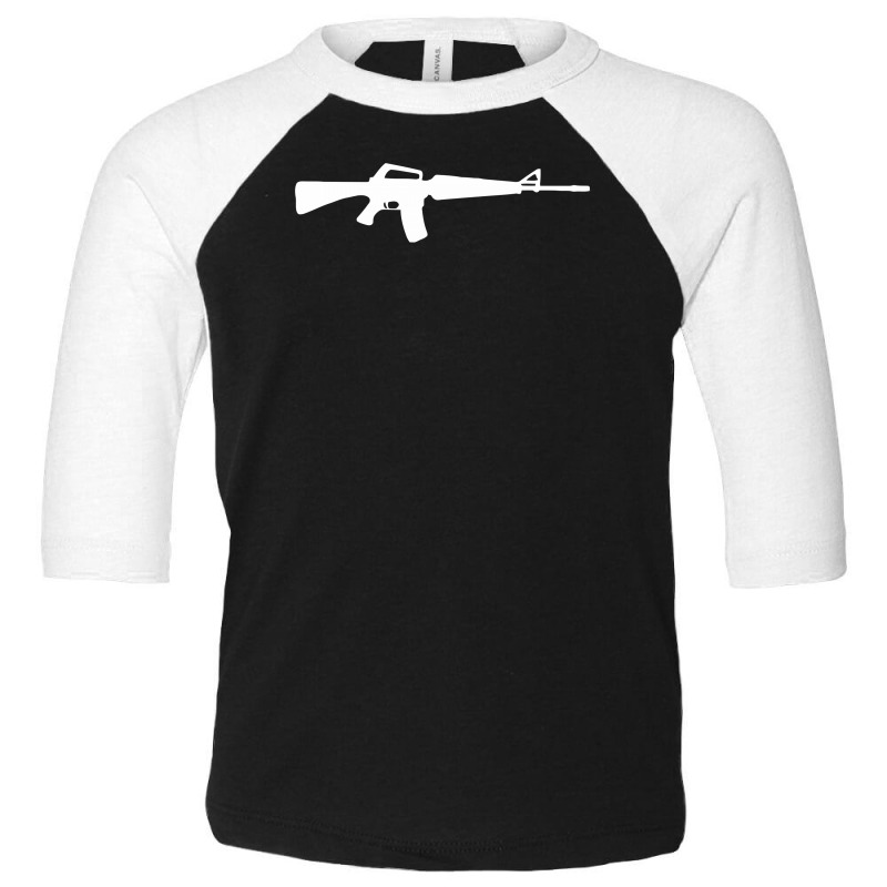 M16 Machine Gun Toddler 3/4 Sleeve Tee by putiandini | Artistshot