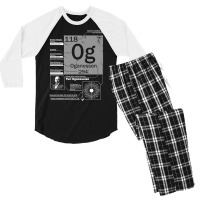 Oganesson (og) Element  Atomic Number 118 Science Chemistry Premium T Men's 3/4 Sleeve Pajama Set | Artistshot