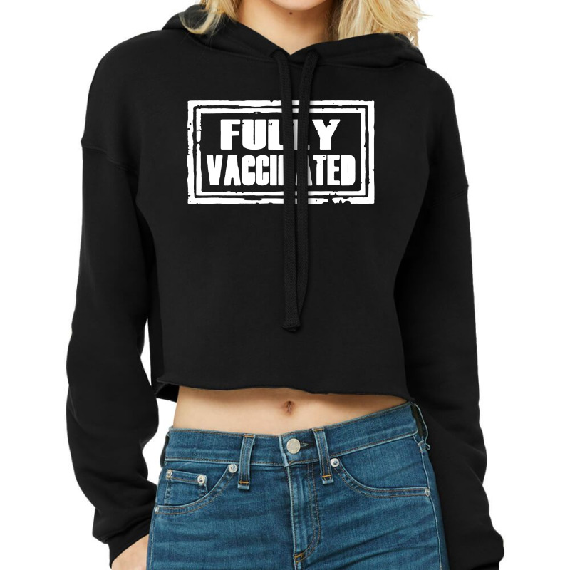 Quarantine Vaccine Pro Vaccination Cropped Hoodie by THT | Artistshot