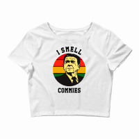 Ronald Reagan I Smell Commies Political Crop Top | Artistshot