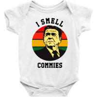 Ronald Reagan I Smell Commies Political Baby Bodysuit | Artistshot