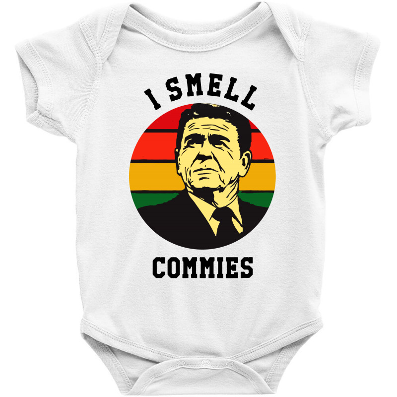 Ronald Reagan I Smell Commies Political Baby Bodysuit by THT | Artistshot