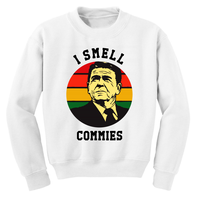 Ronald Reagan I Smell Commies Political Youth Sweatshirt by THT | Artistshot