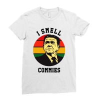 Ronald Reagan I Smell Commies Political Ladies Fitted T-shirt | Artistshot