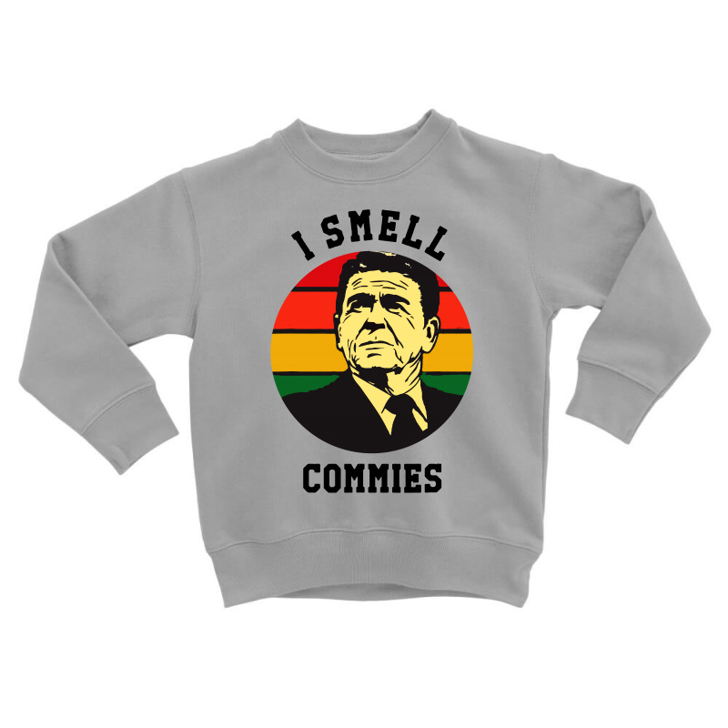 Ronald Reagan I Smell Commies Political Toddler Sweatshirt by THT | Artistshot